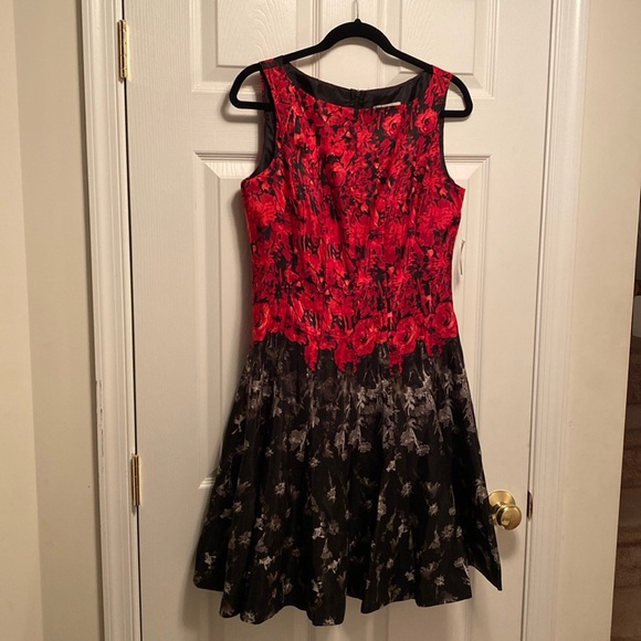 Dress Barn Dresses & Skirts - Brand New Dressbarn Black/Red Sleeveless Dress…size 8